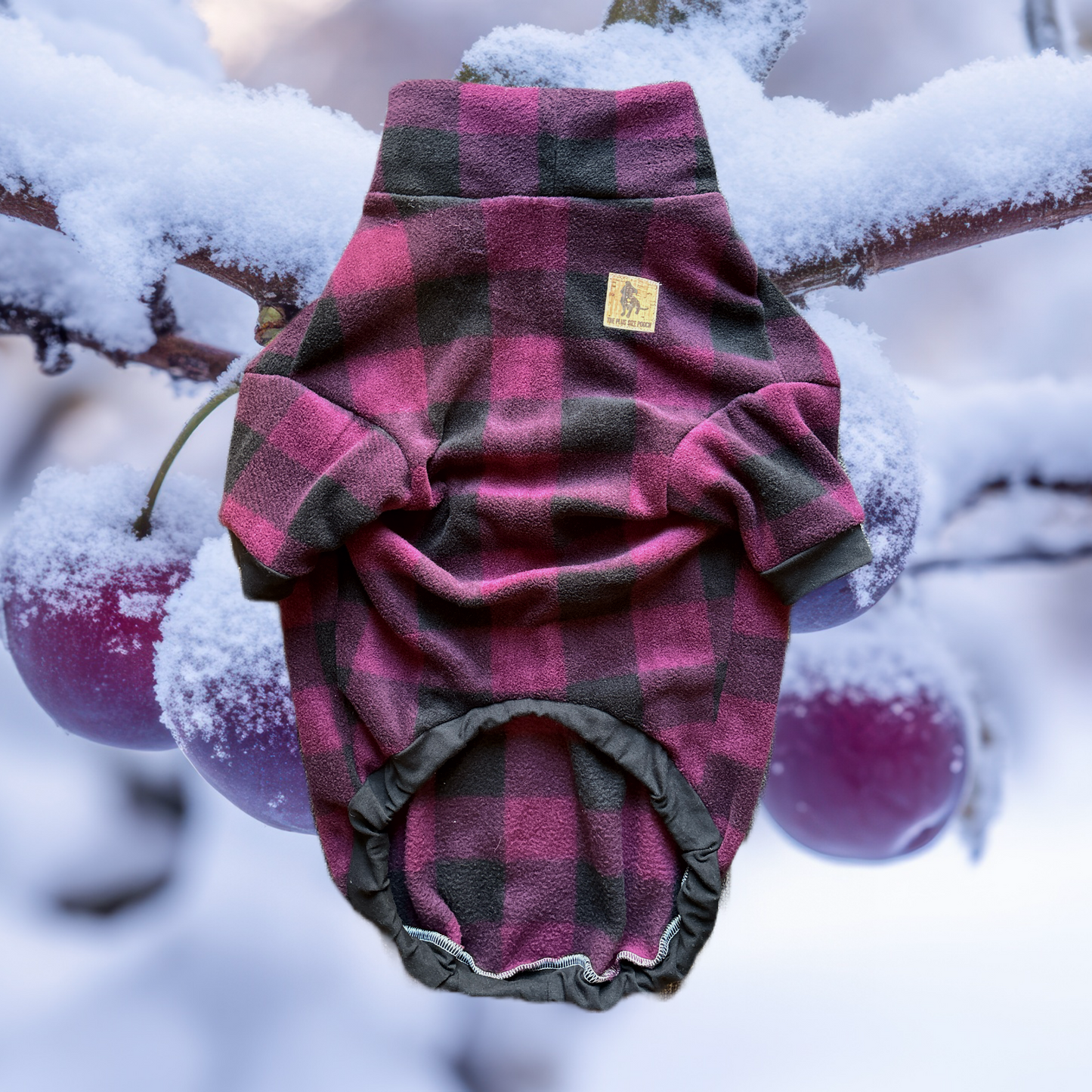 Plum Frozen - Fleece Dog Shirt