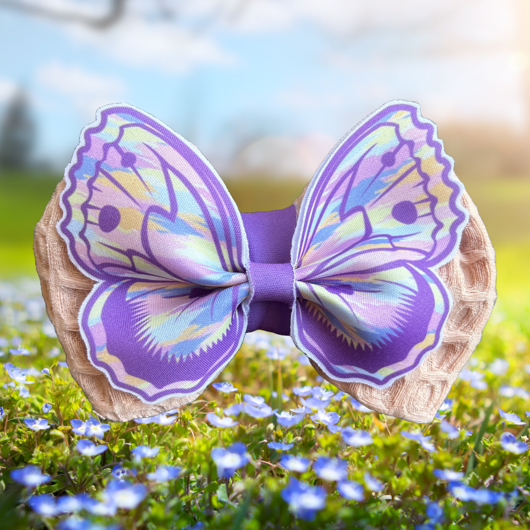 Butterfly Bow - Watercolor - Head Bow or Bow Tie