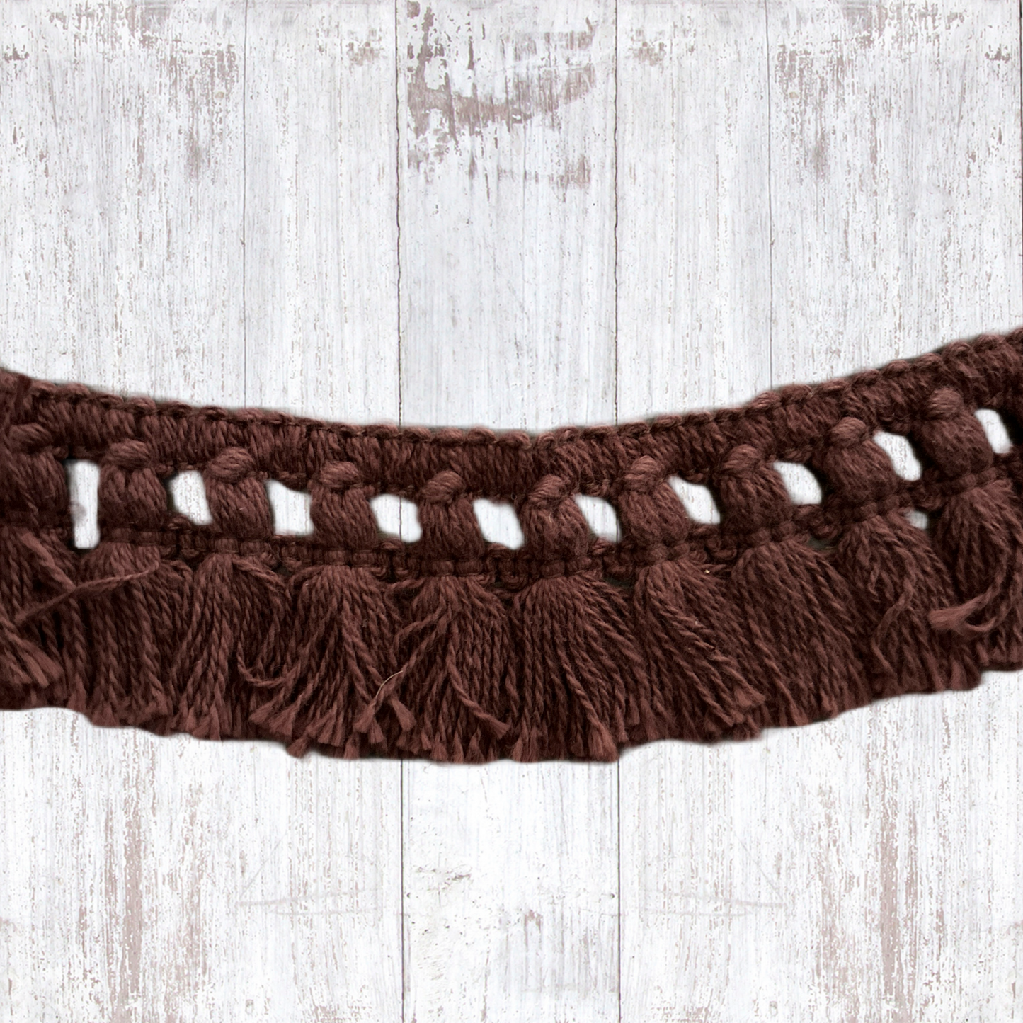 2” Cocoa Brown Fringe Trim