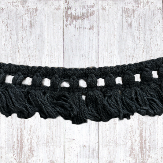 2” Black Fringe Trim