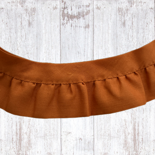 2” Pumpkin Orange Ruffle Trim