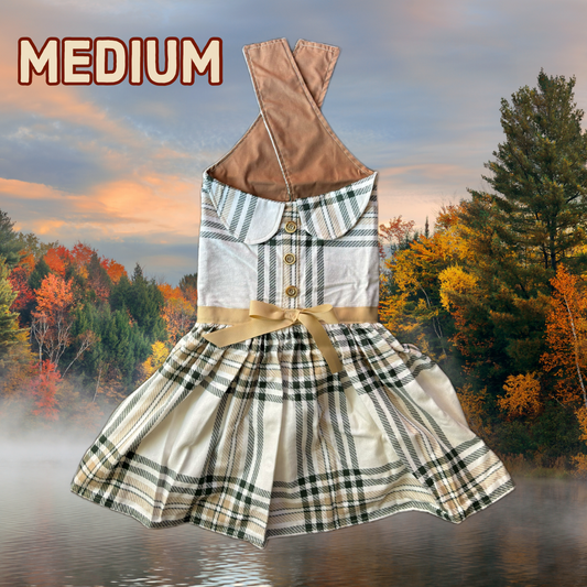 Fade to fall -  Flannel Dog Dress