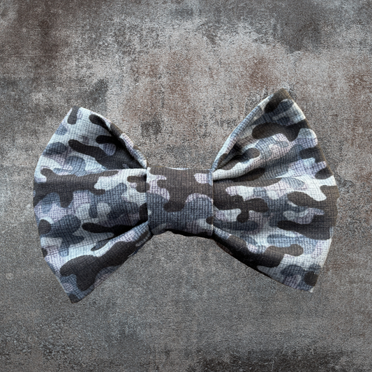 Grunge Camo  - Head Bow or Bow Tie