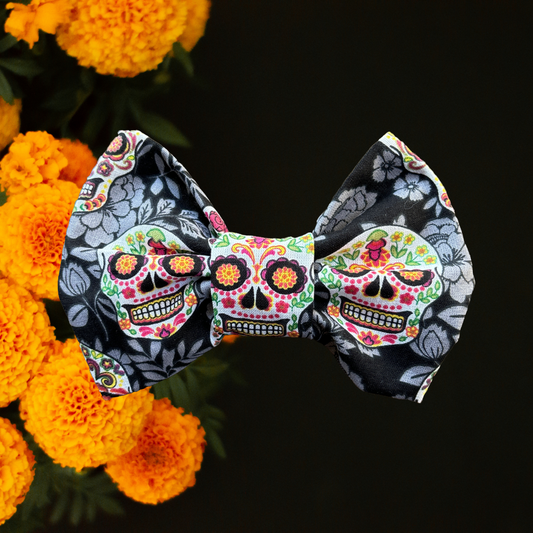 Sugar Skull - Head Bow or Bow Tie